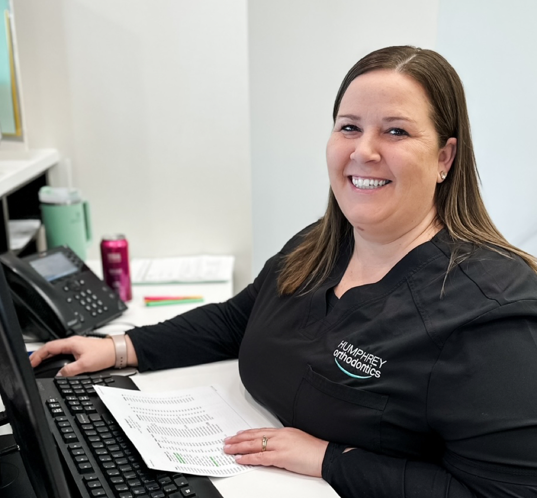 Receptionist Smiling